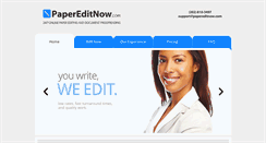 Desktop Screenshot of papereditnow.com